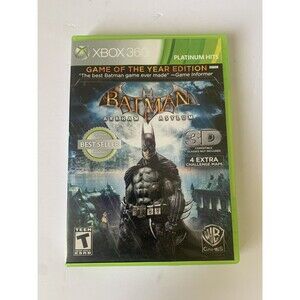 Batman: Arkham Asylum -- Game of the‎ Year Edition (Microsoft Xbox 360, 2010)